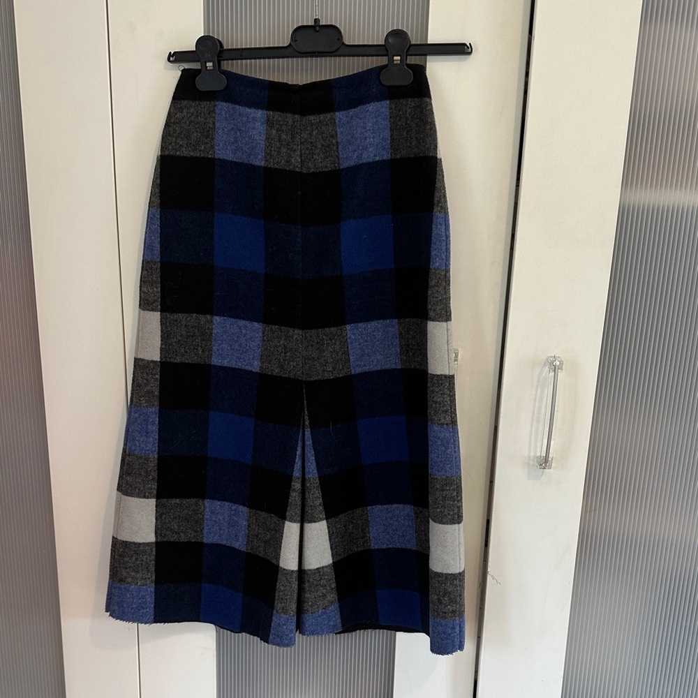 NICHOLAS Blue and Black Plaid Skirt